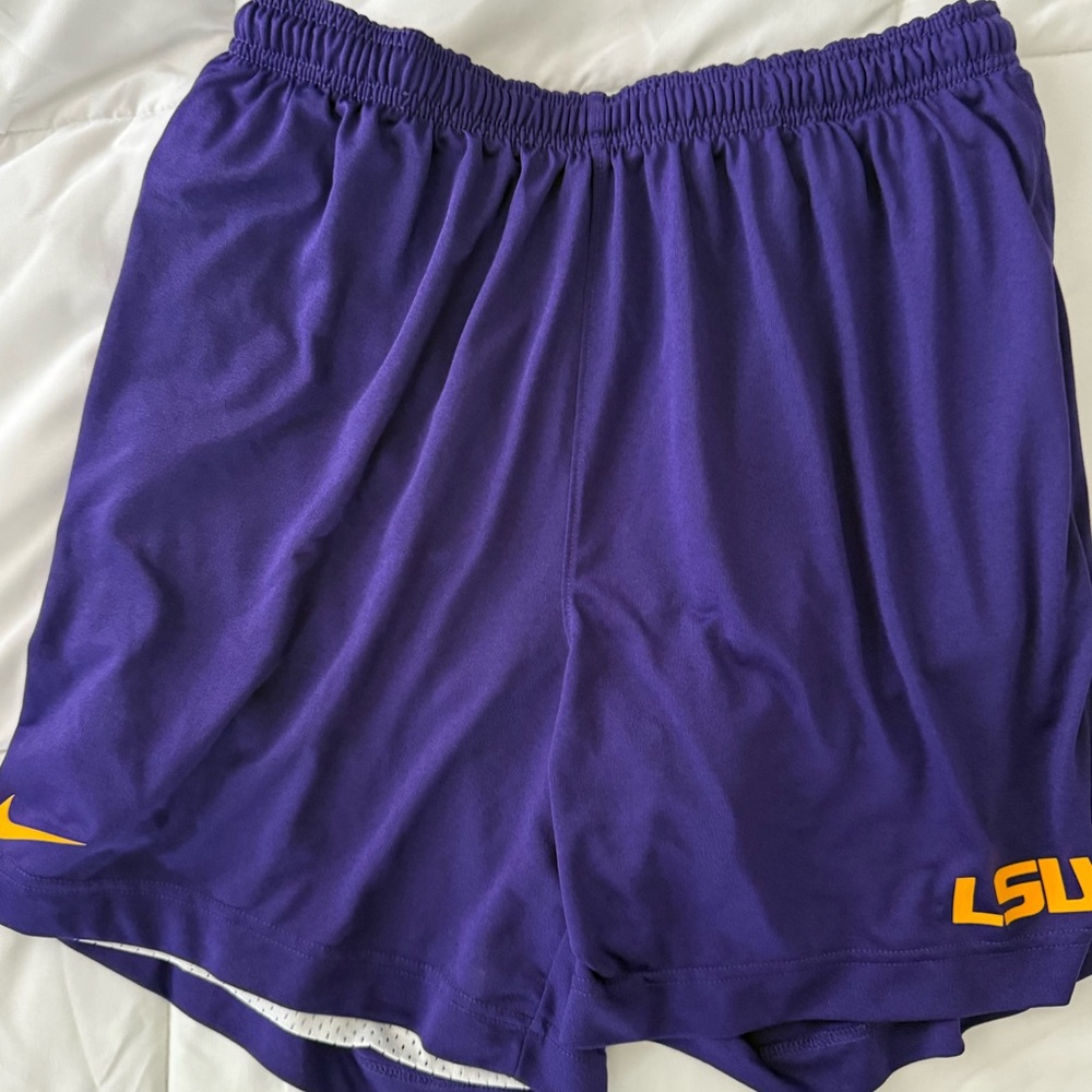 Nike LSU Purple/White Reversible Athletic Shorts